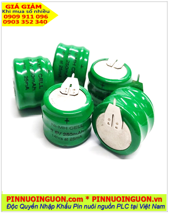 Pin sạc NiMh 3/V280H (3.6v-280mAh); Pin sạc 3.6v 280mAh (3/V280H) chính hãng |HÀNG CÓ SẲN